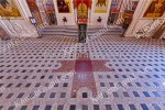Гранитная мозаика на пол в Свято-Елисаветинском монастыре, г. Минск