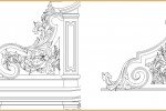 Мраморный иконостас.Проект для храма 17 века в стиле Барокко