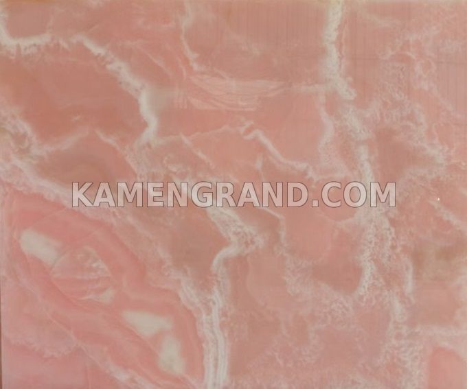 Розовый оникс в плитах из Китая Цена по запросу