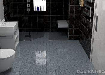 Интерьер ванной камень на пол, серия «3D»