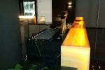 Столешница из желтого оникса с подсветкой для барной стойки