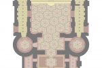 Гранитная мозаика на пол- проект пола для храма